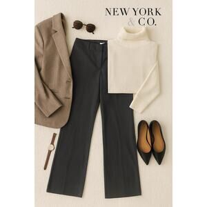 New York & Co. Dark Gray Pinstriped Dress Pants Sz. 18 Tall